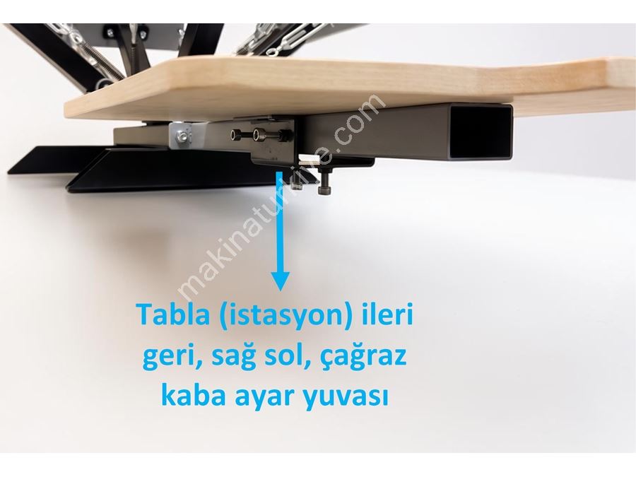 4 Renk 1 İstasyon Hassas Ayarlı Masaüstü Ahtapot Serigrafi Makinesi