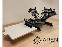 4 Renk 1 İstasyon Hassas Ayarlı Masaüstü Ahtapot Serigrafi Makinesi