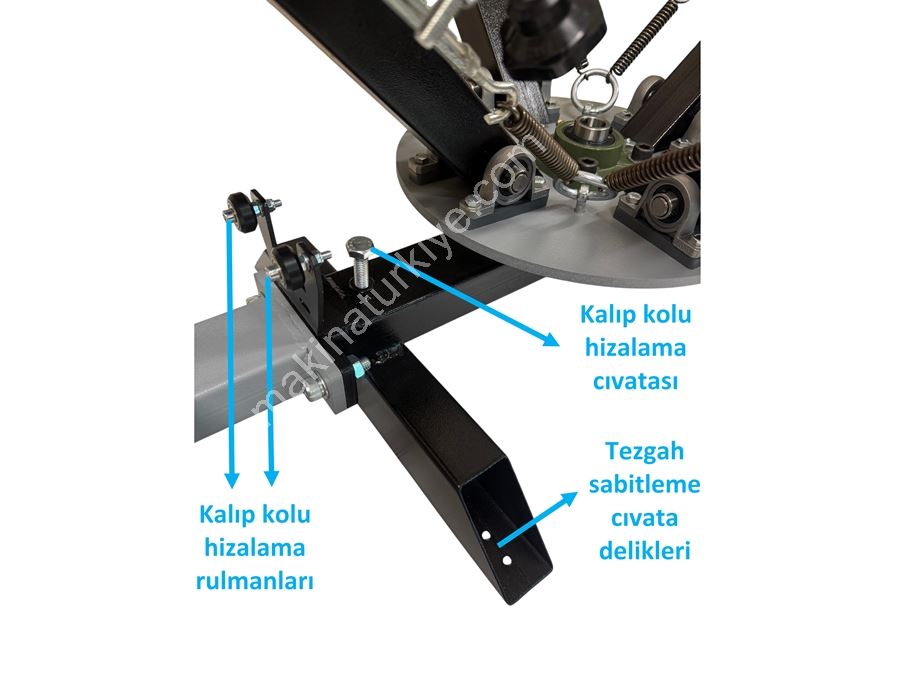 4 Renk 1 İstasyon Hassas Ayarlı Masaüstü Ahtapot Serigrafi Makinesi