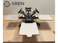 4 Renk 4 İstasyon Hassas Ayarlı Masaüstü Ahtapot Serigrafi Makinesi
