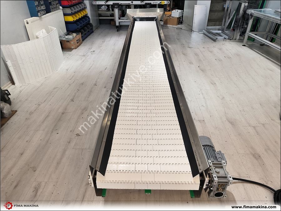 Gıdaya Uygun Paslanmaz Modüler Ağır Yük Konveyörü - 750 Kg Yük Taşıma Kapasiteli -