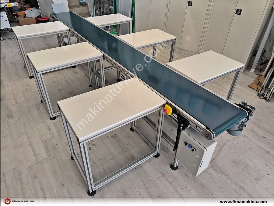 Ürün Paketleme Masalı Entegreli Konveyör Sistemleri