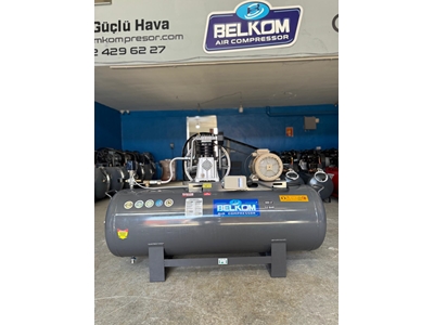 300 Lt 12 Bar Trifaze, 4900 İtalyan Abac Kafalı, 4 Hp Volt Marka Motorlu, Panolu Kompresör - 0