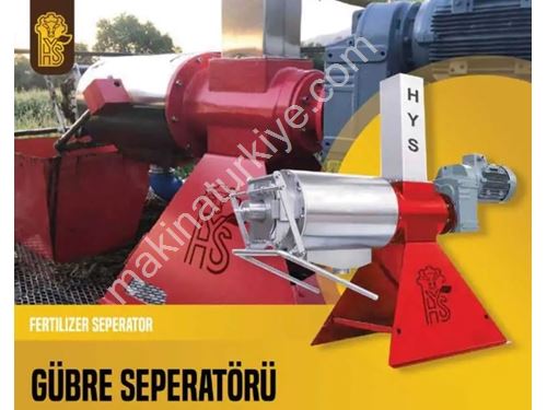 Séparateur d'engrais avec une capacité de 50 m³/h