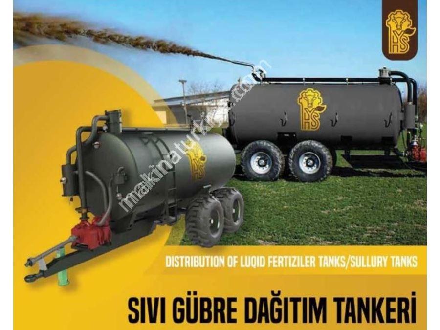 10 Ton Kapasiteli Sıvı Gübre Dağıtım Tankeri