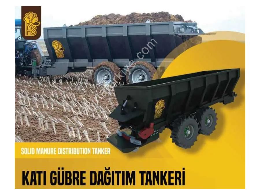 20 M³ Kapasiteli Katı Gübre Dağıtım Römorku