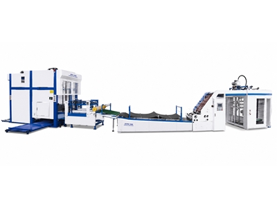 1500x1500 mm Hochgeschwindigkeits-Wellenbeschichtungsmaschine und Stapler - 0