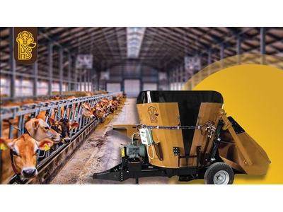 Machine de distribution et de mélange d'aliments de 1,5 m³ - 0