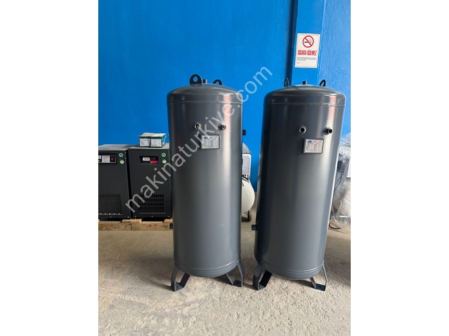 200 Litre Kompresör İçin Yatay-Dikey Hava Tankı (12-8 Bar-Ce Belgeli)