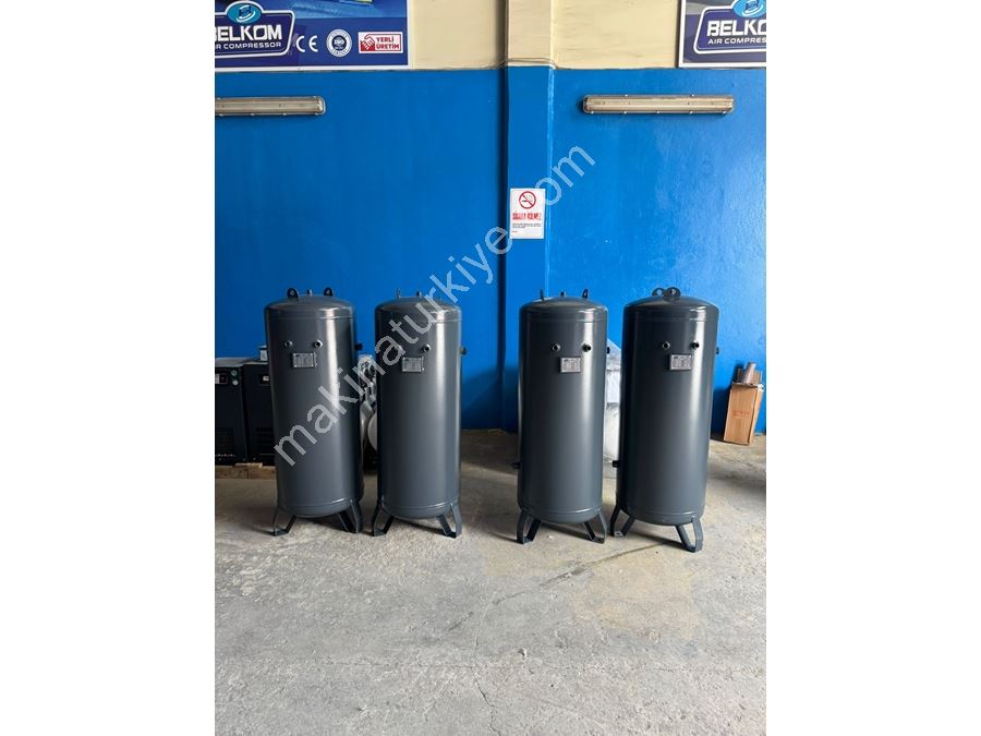 200 Litre Kompresör İçin Yatay-Dikey Hava Tankı (12-8 Bar-Ce Belgeli)