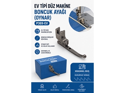 Ev Tipi Aile Dikiş Makinası Boncuklu, Taşlı Ve Pullu Kumaşlara Uygun Dikiş Ayağı - 0