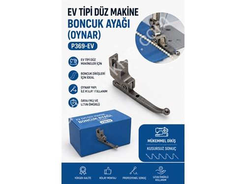 Ev Tipi Aile Dikiş Makinası Boncuklu, Taşlı Ve Pullu Kumaşlara Uygun Dikiş Ayağı