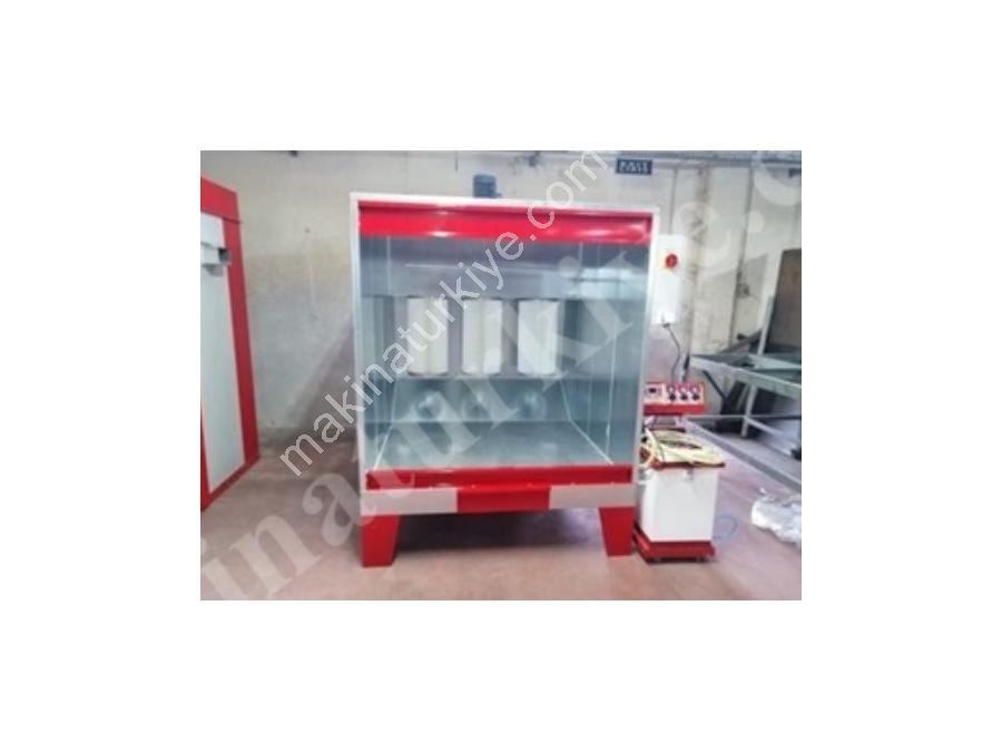 3 Filtreli Manuel Elektrostatik Toz Boya Kabini