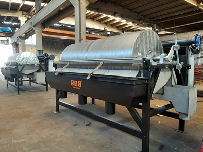 Ø1200x3000 mm Ölçülü Yaş Manyetik Tambur Separatör