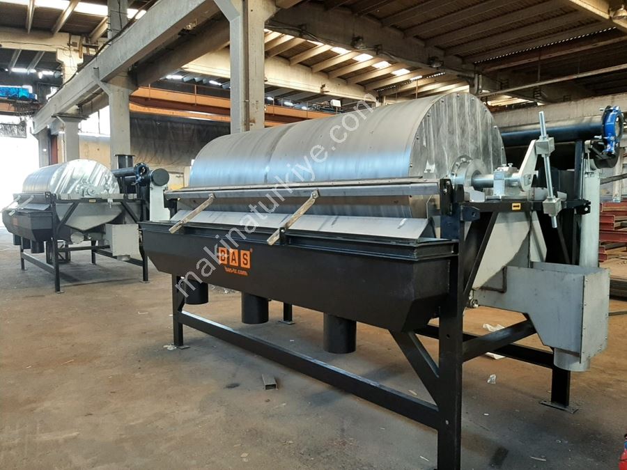 Ø1200x3000 mm Ölçülü Yaş Manyetik Tambur Separatör