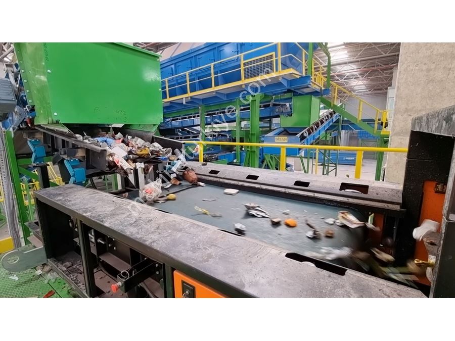 Ø495x1280 mm Ölçülü Demir Dışı Metal Ayırıcı Manyetik Separatör