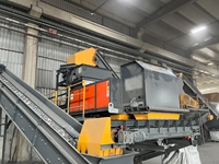 Ø495x1280 mm Ölçülü Demir Dışı Metal Ayırıcı Manyetik Separatör