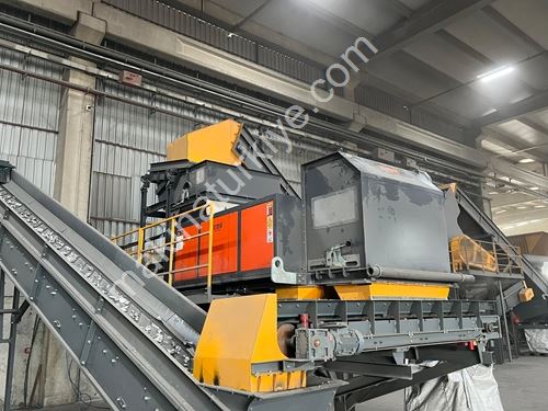 Ø495x1280 mm Ölçülü Demir Dışı Metal Ayırıcı Manyetik Separatör