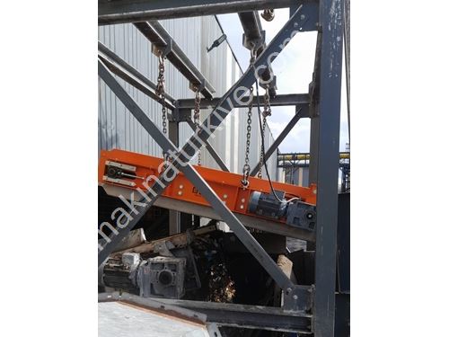 1200x750x274 mm Ölçülü Doğal Manyetik Bant Üstü Metal Separatör