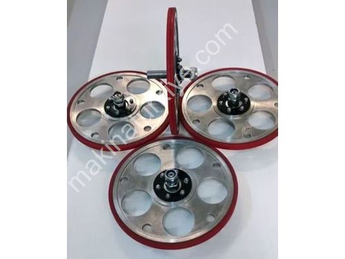 Outer Diameter Ø 300 mm Polyurethane Supported Aluminum Pulley