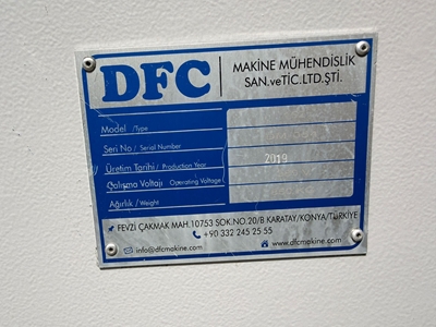 Dfc Дирсек Юварлама Машинасы 2019 Модель 2.Эл - 5