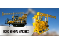 Machine de forage à câble en acier de 25 m rotative à 360° D500