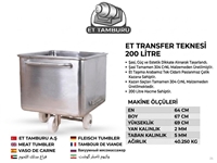 200 Litre Meat Transfer Tank