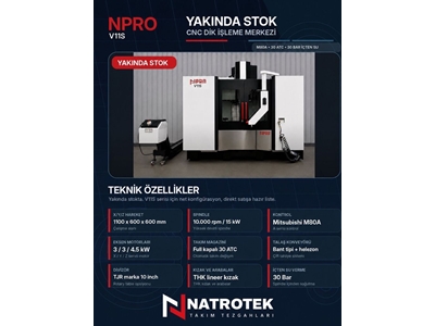 NPRO V11S - Dik İşleme Merkezi+CTS - 1