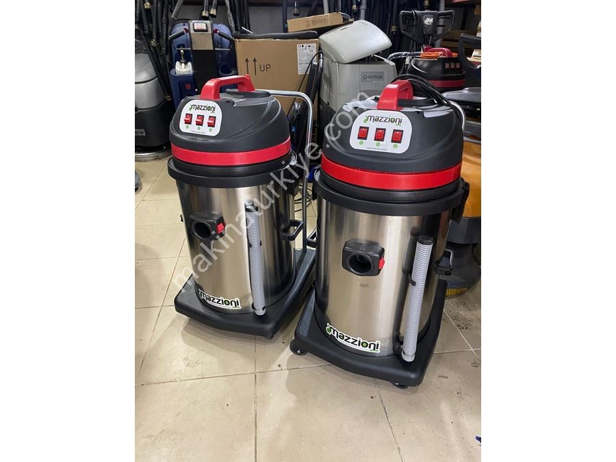 Mazzıonı - 3 Motorlu Endüstriyel Tip Islak&Kuru Vakum Makinesi