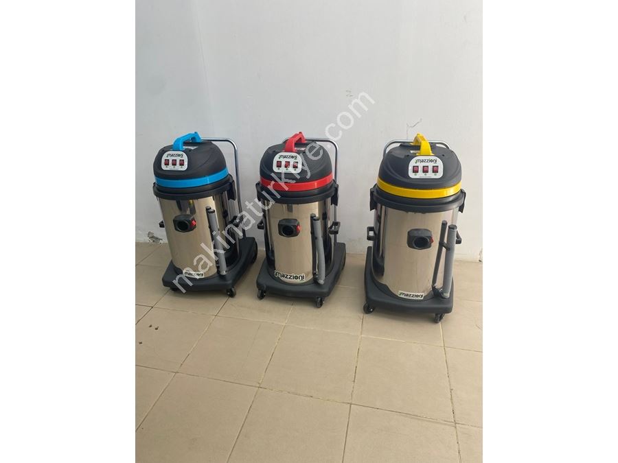 Mazzıonı - 3 Motorlu Endüstriyel Tip Islak&Kuru Vakum Makinesi