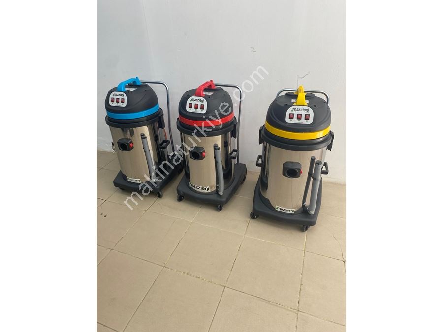 Mazzıonı - 3 Motorlu Endüstriyel Tip Islak&Kuru Vakum Makinesi
