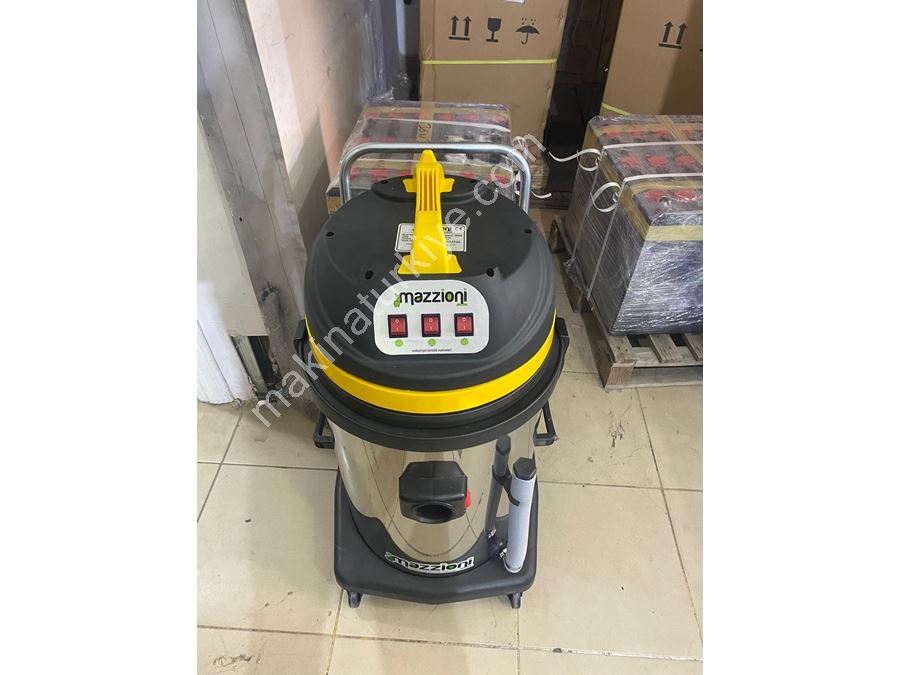 Mazzıonı - 3 Motorlu Endüstriyel Tip Islak&Kuru Vakum Makinesi