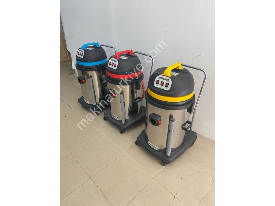 Mazzıonı - 3 Motorlu Endüstriyel Tip Islak&Kuru Vakum Makinesi