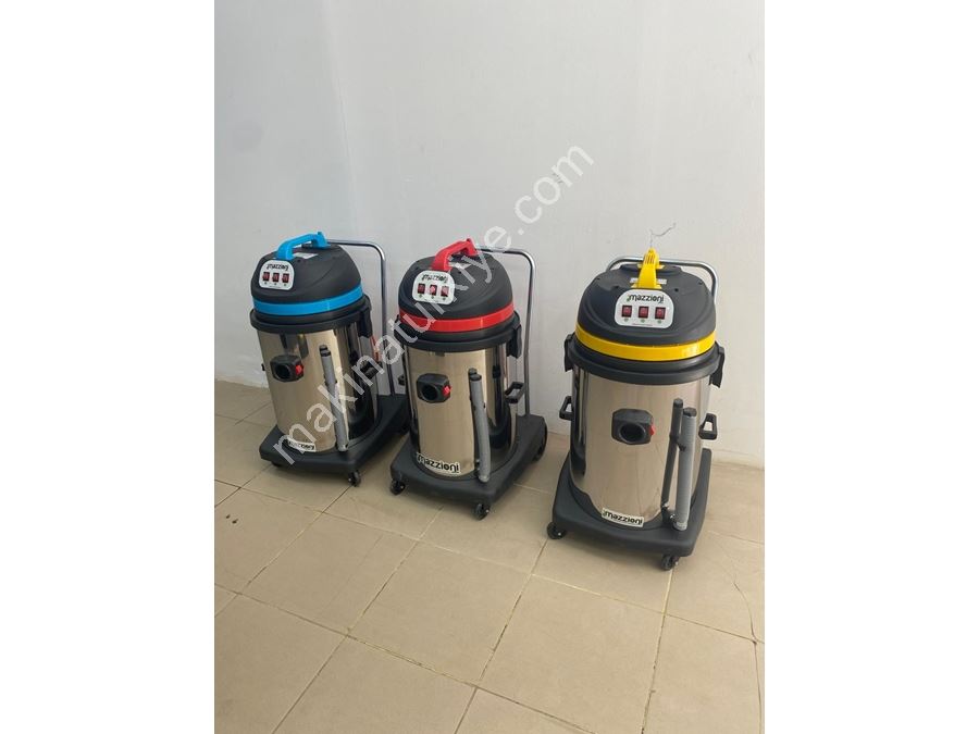 Mazzıonı - 3 Motorlu Endüstriyel Tip Islak&Kuru Vakum Makinesi