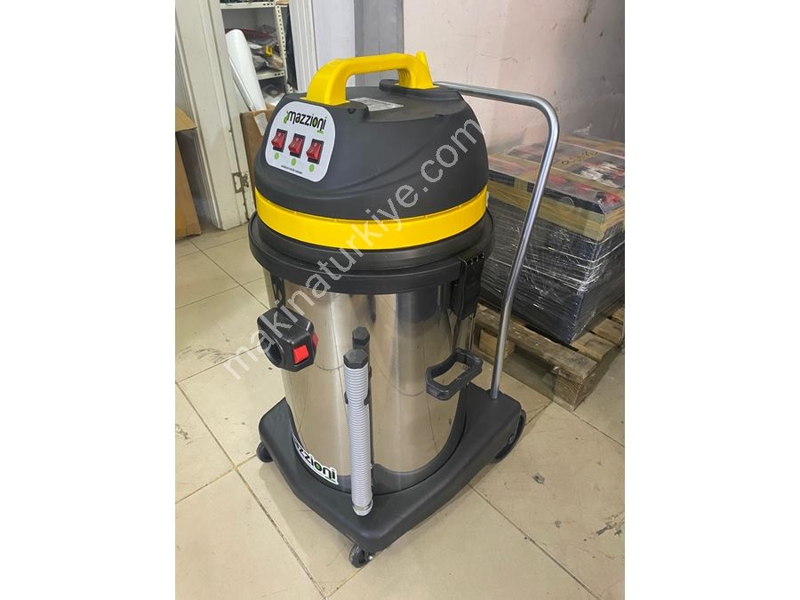 Mazzıonı - 3 Motorlu Endüstriyel Tip Islak&Kuru Vakum Makinesi