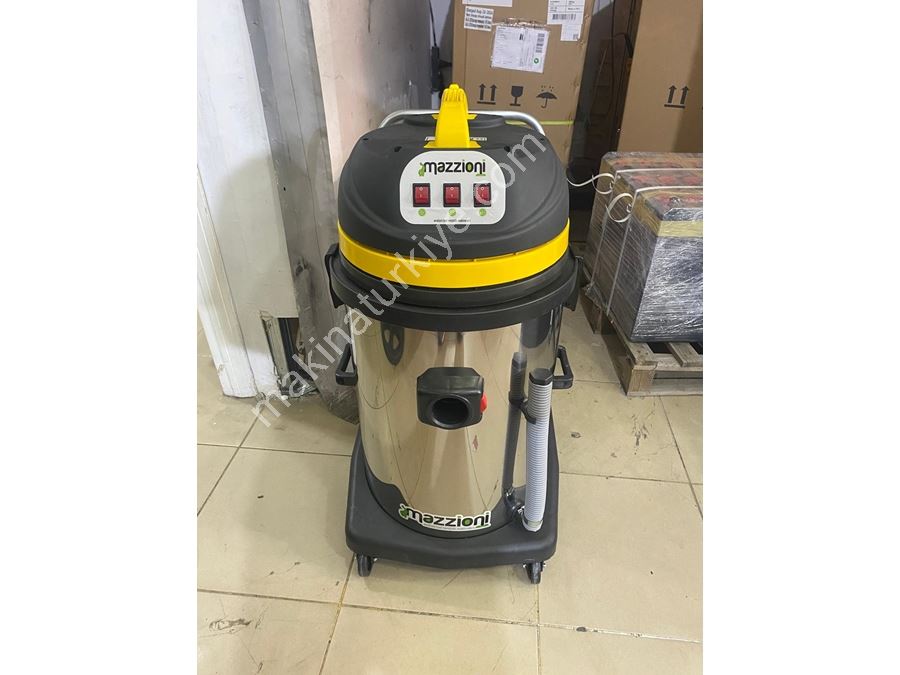 Mazzıonı - 3 Motorlu Endüstriyel Tip Islak&Kuru Vakum Makinesi