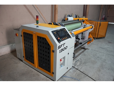 SFT - 1300 Tambur Üstü Bobin Dilimleme Makinası