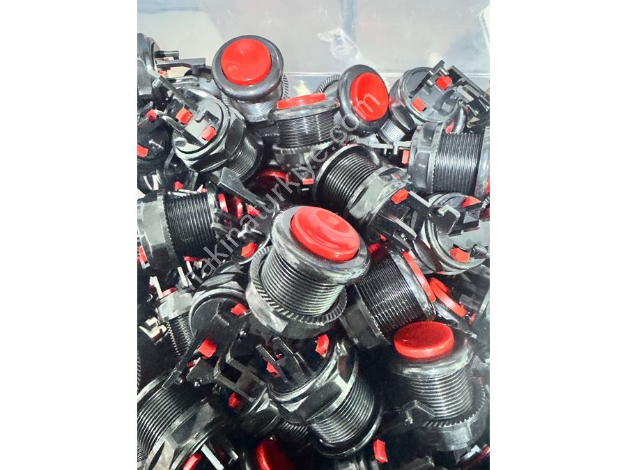 Bouton de machine Atari Noir Rouge - 14 pièces