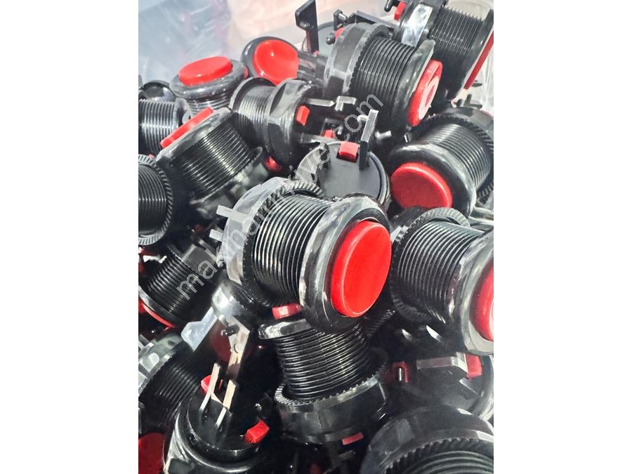 Bouton de machine Atari Noir Rouge - 14 pièces