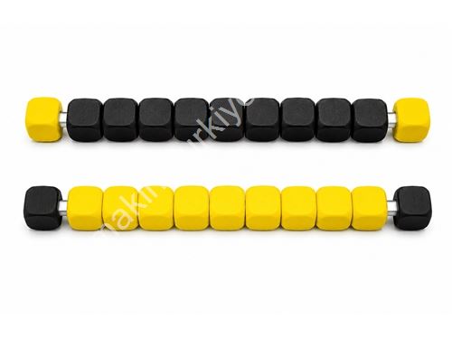 Hersteller Tischfußball Zählperlen-Set (Gelb-Schwarz)