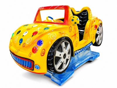 Voiture à jetons en fibre oscillante - Machine de jeu pour enfants