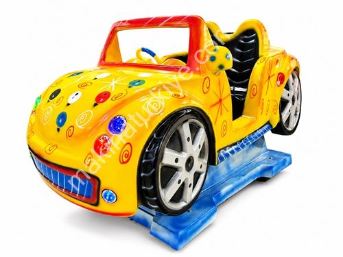 Voiture à jetons en fibre oscillante - Machine de jeu pour enfants