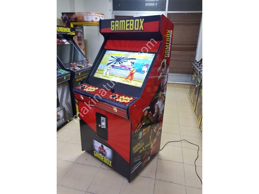 Rote Farbige Mehrspielautomaten 82 Zoll Arcade-Maschine
