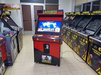 Rote Farbige Mehrspielautomaten 82 Zoll Arcade-Maschine - 1