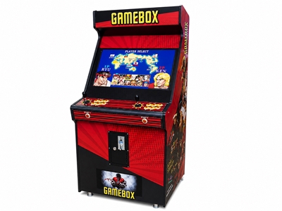 Rote Farbige Mehrspielautomaten 82 Zoll Arcade-Maschine