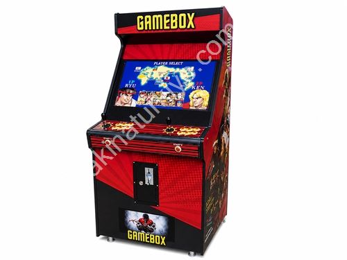 Rote Farbige Mehrspielautomaten 82 Zoll Arcade-Maschine