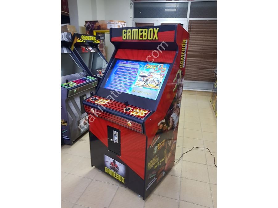 Rote Farbige Mehrspielautomaten 82 Zoll Arcade-Maschine