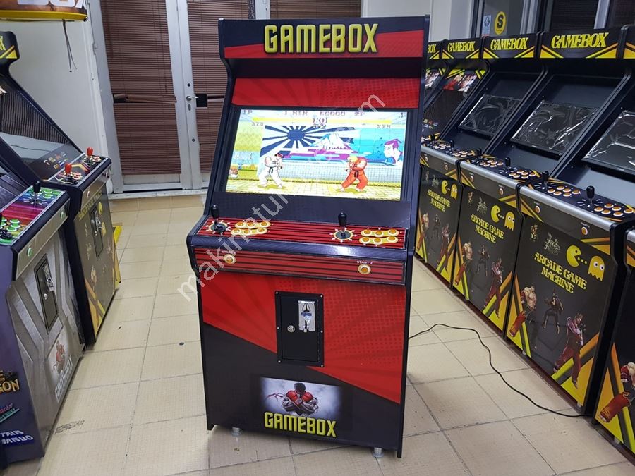 Rote Farbige Mehrspielautomaten 82 Zoll Arcade-Maschine