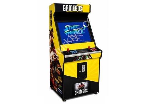 Gelbe Farbige Mehrspielautomaten 82 Zoll Arcade-Maschine
