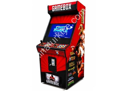 Rote Farbige Mehrspiel-Automaten mit 63 Zoll Bildschirm